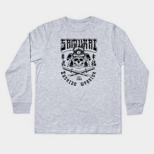 Samurai Bushido Warrior Kids Long Sleeve T-Shirt